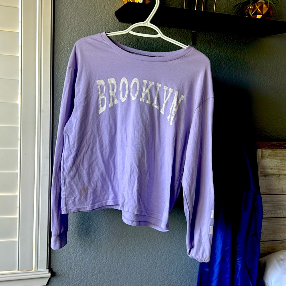 Purple Long Sleeve Top